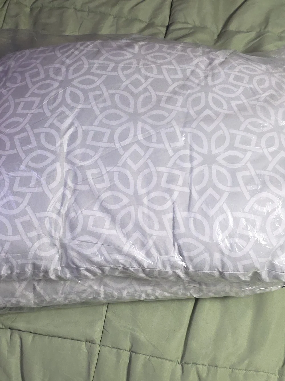 EZ Dreams Twin Pack Standard Bed Pillows - White & Gray